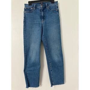 Women's J. Crew Stove Pipe Raw Hem  High Rise Jeans size 27